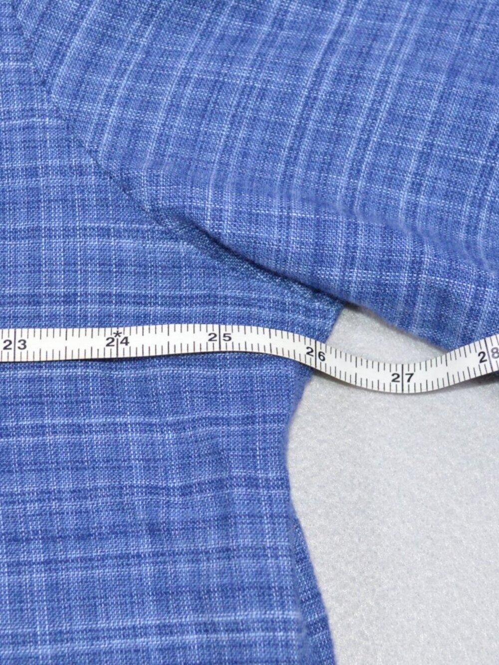 Fish Hippie Rumfront Collection Blue Plaid Hemp Blend Button Up Shirt XXL - Picture 11 of 12